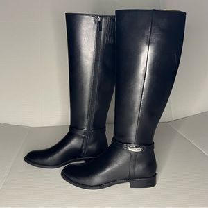 Michael Kors Womens Filey Tall Black Boots,Size 6M